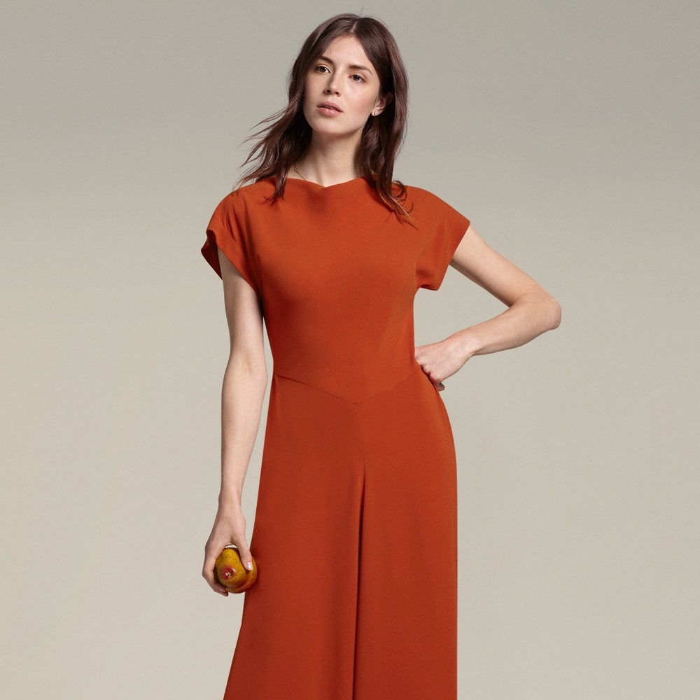 Mm Lafleur Stevie Dress in Paprika